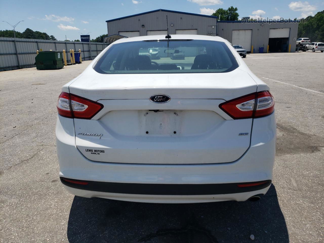 2016 Ford Fusion Se White vin: 3FA6P0H7XGR285281