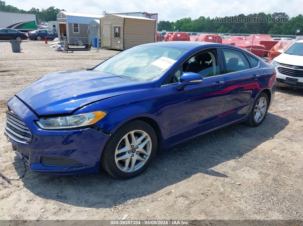 2016 Ford Fusion Se Blue vin: 3FA6P0H7XGR363199