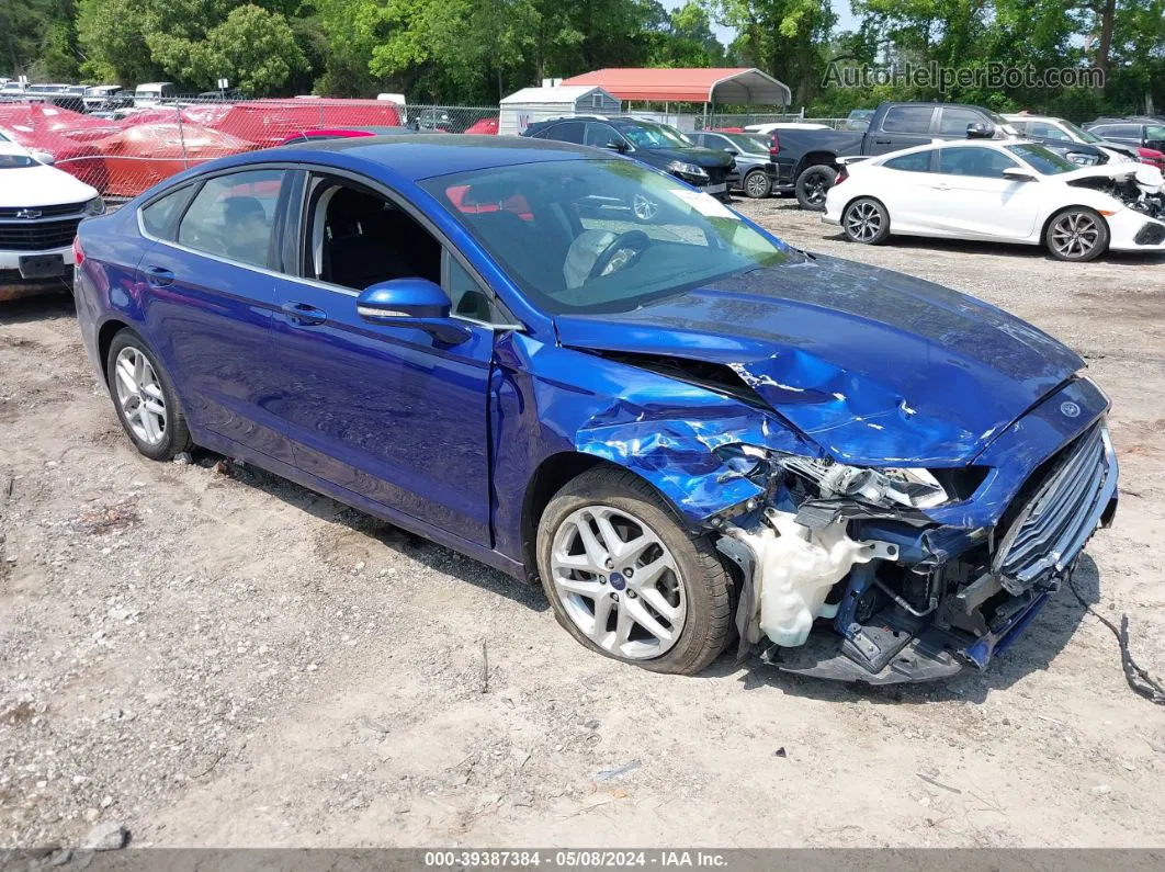 2016 Ford Fusion Se Blue vin: 3FA6P0H7XGR363199