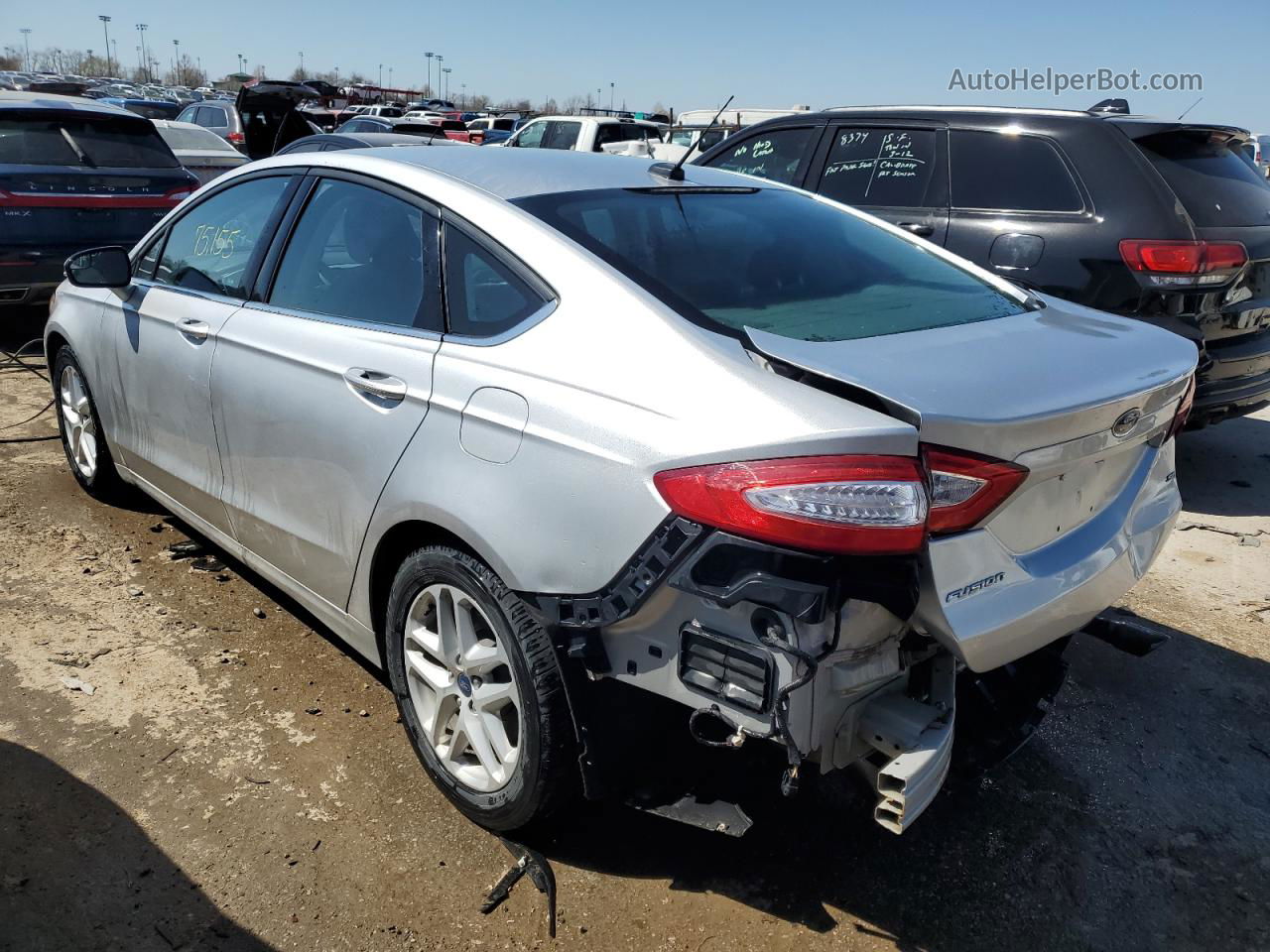 2016 Ford Fusion Se Silver vin: 3FA6P0H7XGR380892