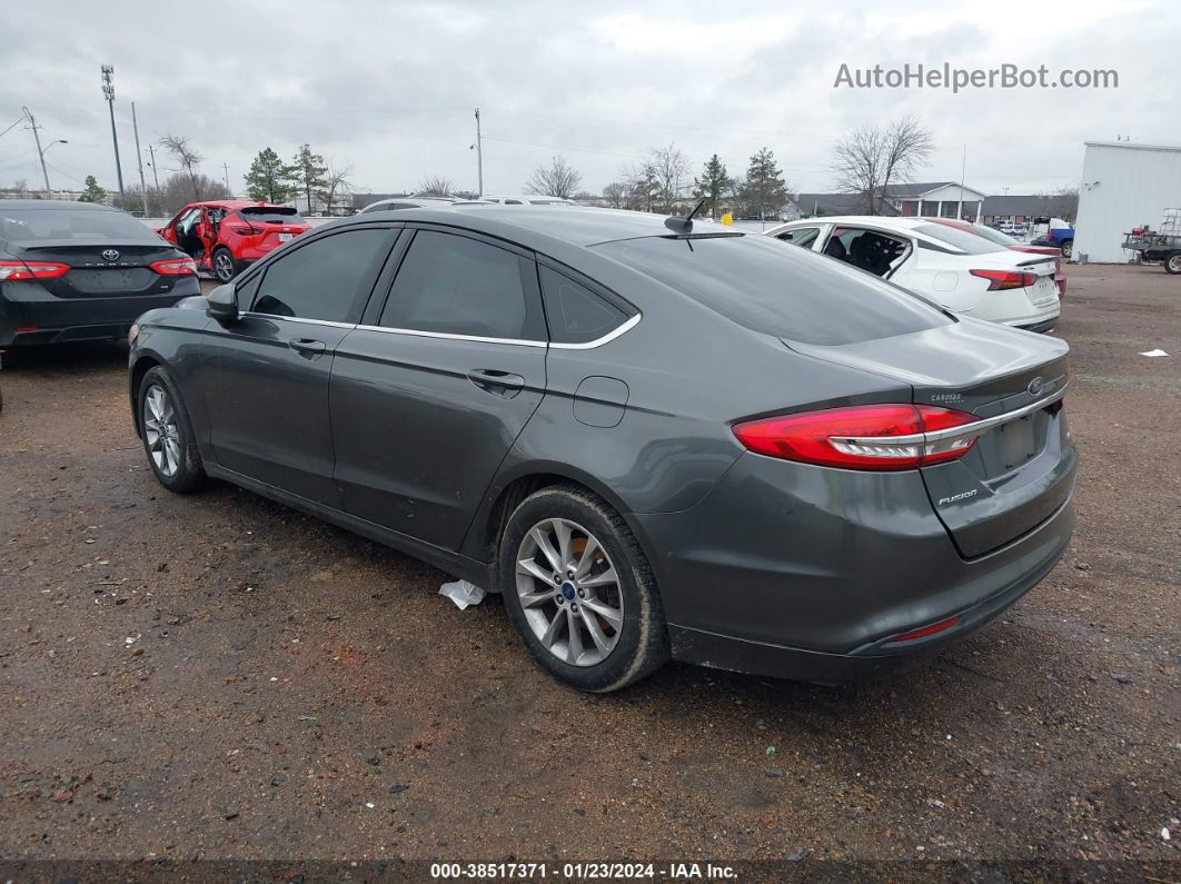 2017 Ford Fusion Se Gray vin: 3FA6P0H7XHR162646