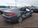 2017 Ford Fusion Se Gray vin: 3FA6P0H7XHR162646