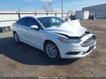 2017 Ford Fusion Se White vin: 3FA6P0H7XHR283810