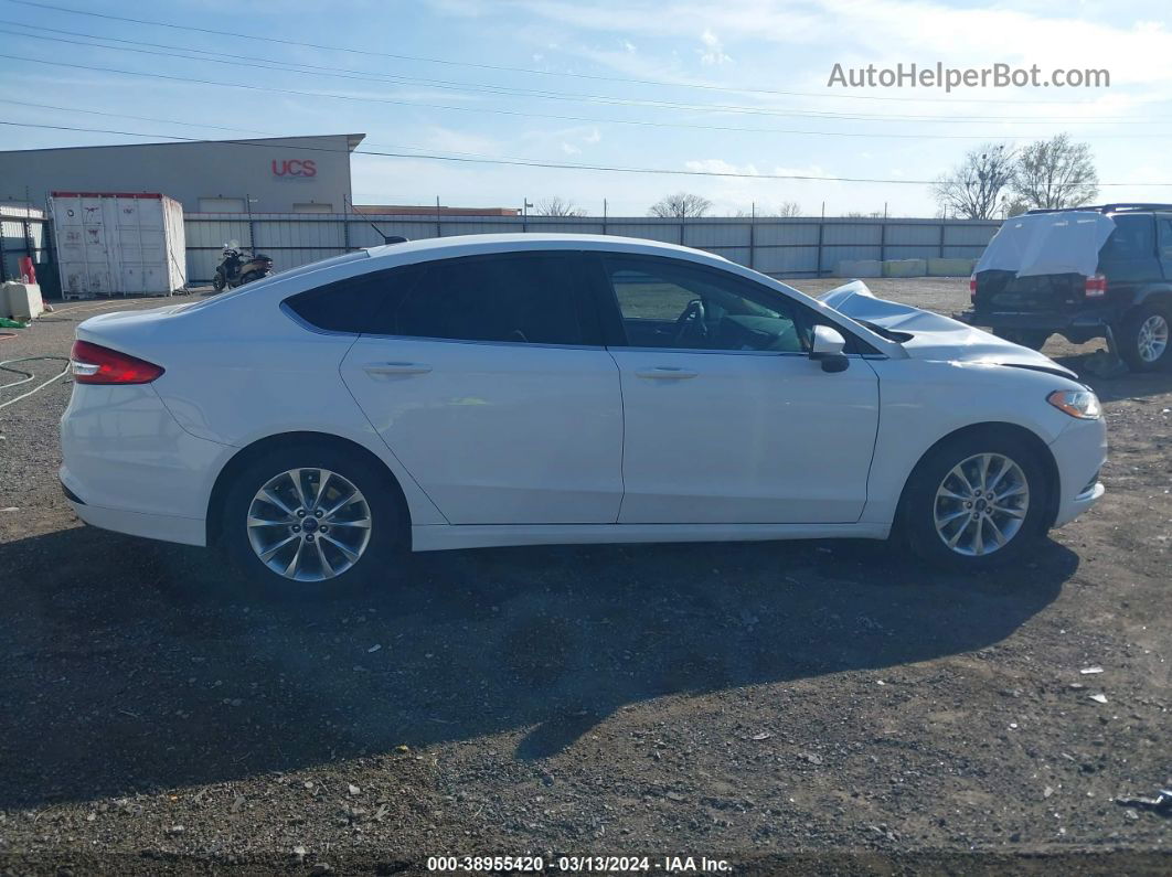 2017 Ford Fusion Se White vin: 3FA6P0H7XHR283810