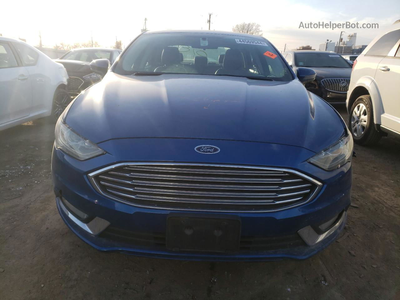 2017 Ford Fusion Se Blue vin: 3FA6P0H7XHR415061