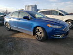 2017 Ford Fusion Se Blue vin: 3FA6P0H7XHR415061