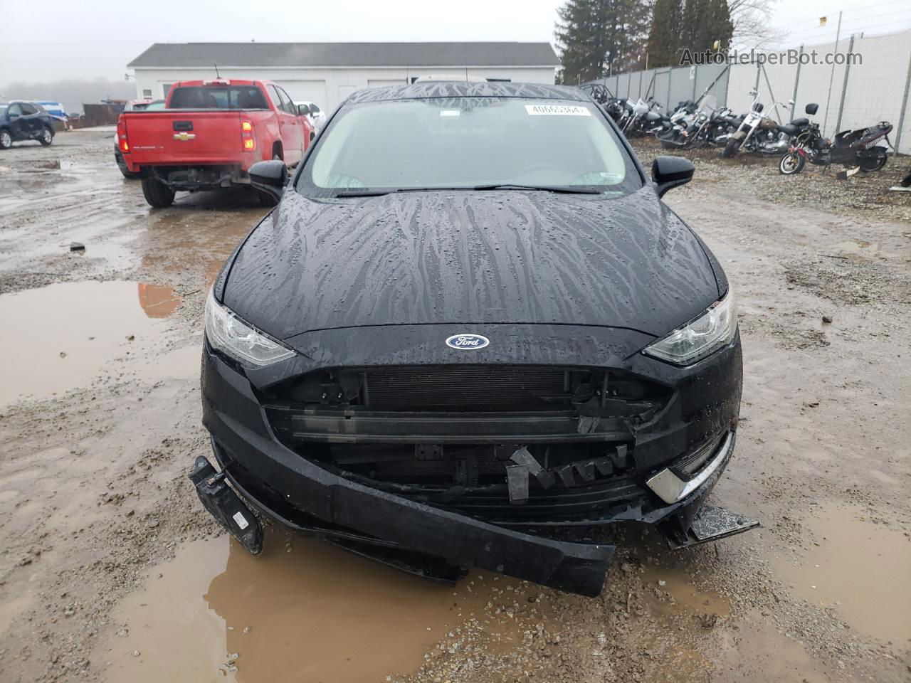 2018 Ford Fusion Se Черный vin: 3FA6P0H7XJR108785