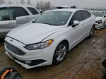 2018 Ford Fusion Se White vin: 3FA6P0H7XJR112206