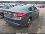 2018 Ford Fusion Se Gray vin: 3FA6P0H7XJR262719