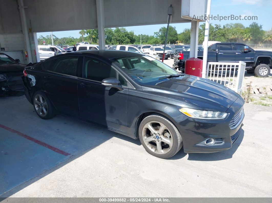 2013 Ford Fusion Se Black vin: 3FA6P0H90DR105917