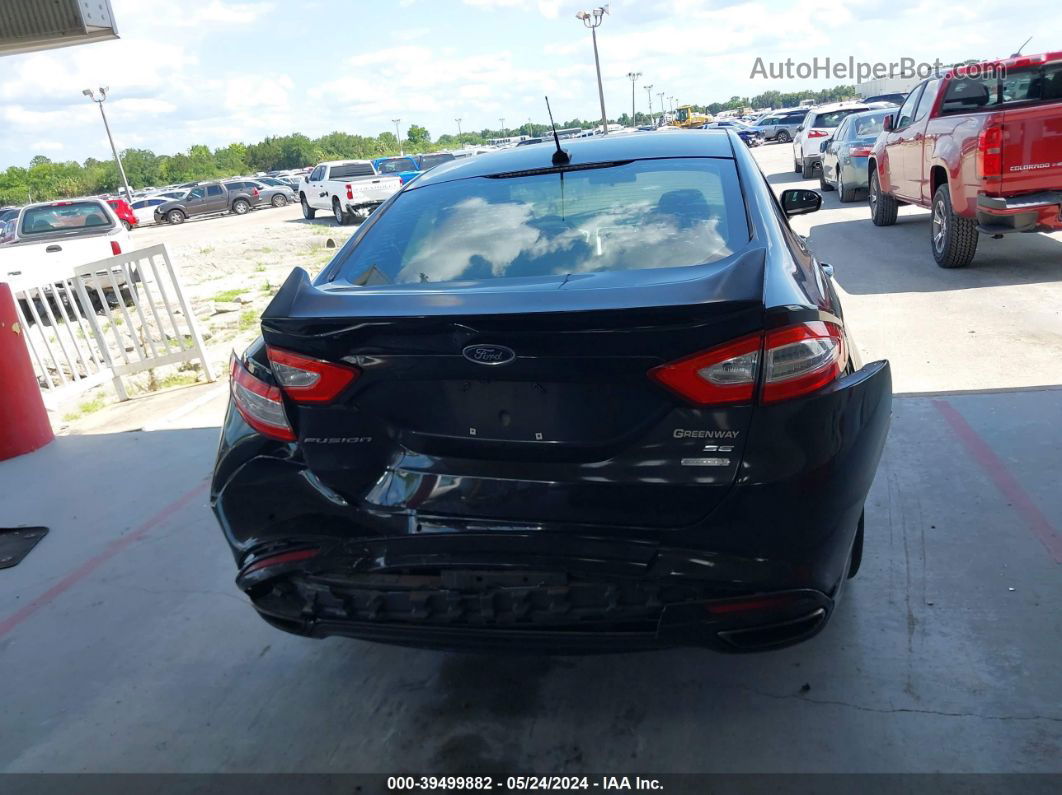 2013 Ford Fusion Se Black vin: 3FA6P0H90DR105917