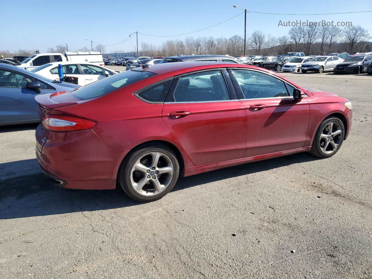 2013 Ford Fusion Se Red vin: 3FA6P0H90DR177121