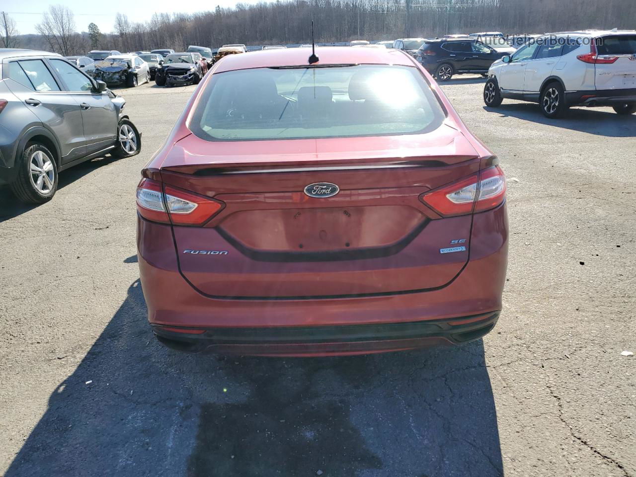 2013 Ford Fusion Se Красный vin: 3FA6P0H90DR177121