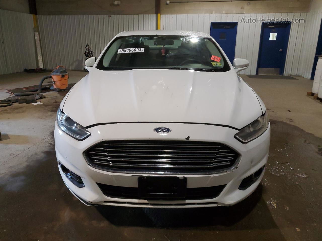 2013 Ford Fusion Se White vin: 3FA6P0H90DR316129