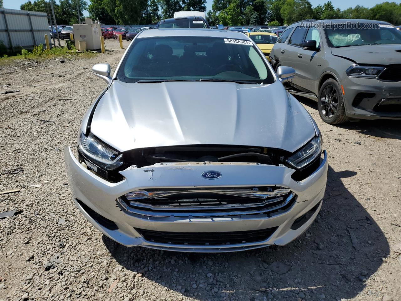 2013 Ford Fusion Se Silver vin: 3FA6P0H90DR327664