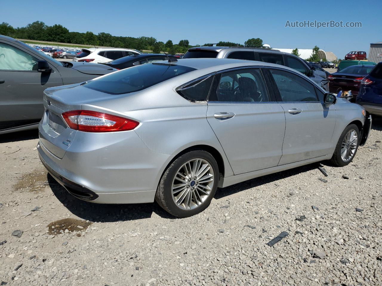 2013 Ford Fusion Se Silver vin: 3FA6P0H90DR327664