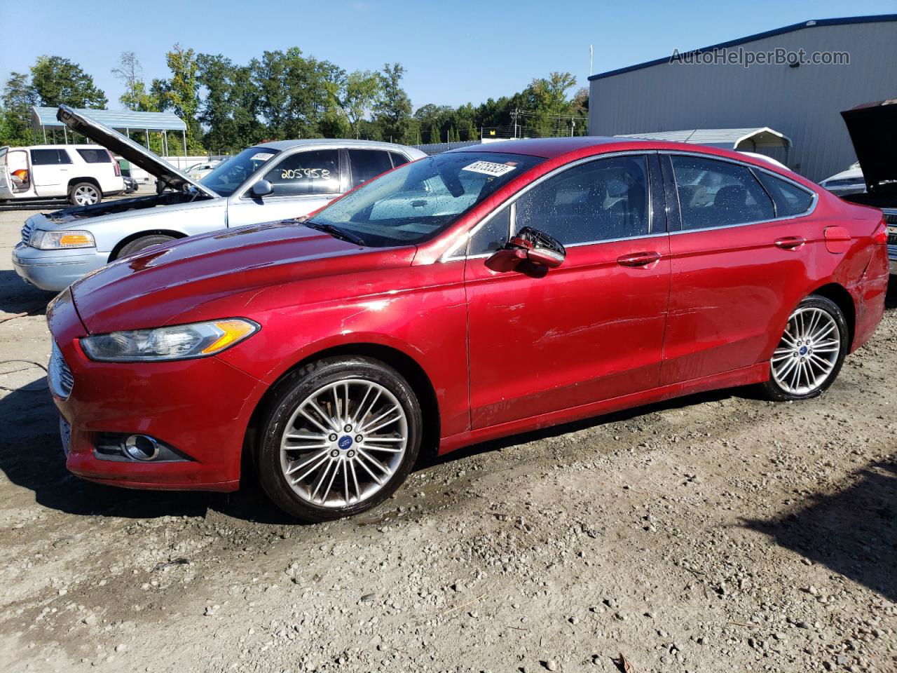 2013 Ford Fusion Se Red vin: 3FA6P0H90DR363712