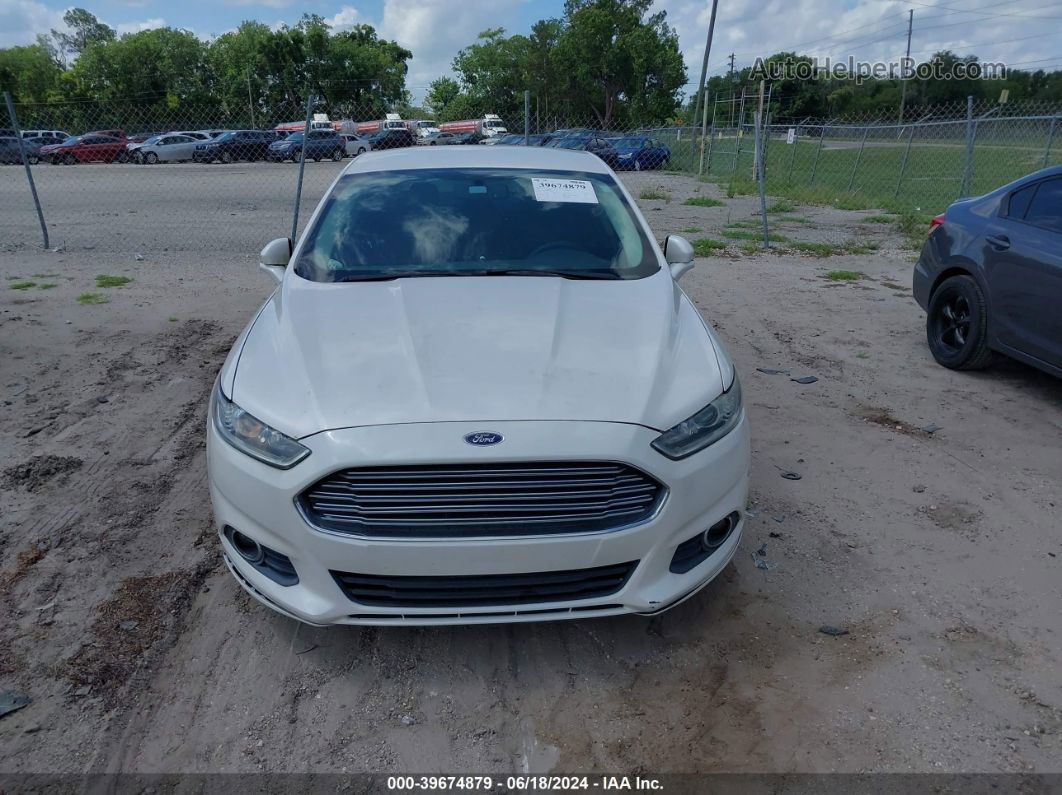 2014 Ford Fusion Se White vin: 3FA6P0H90ER381502