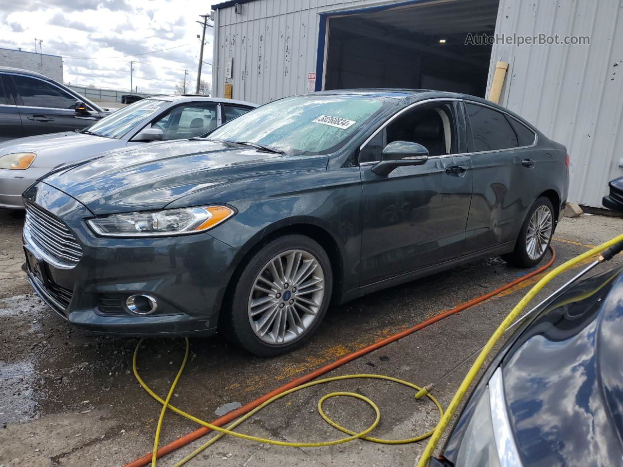 2015 Ford Fusion Se Gray vin: 3FA6P0H90FR204627