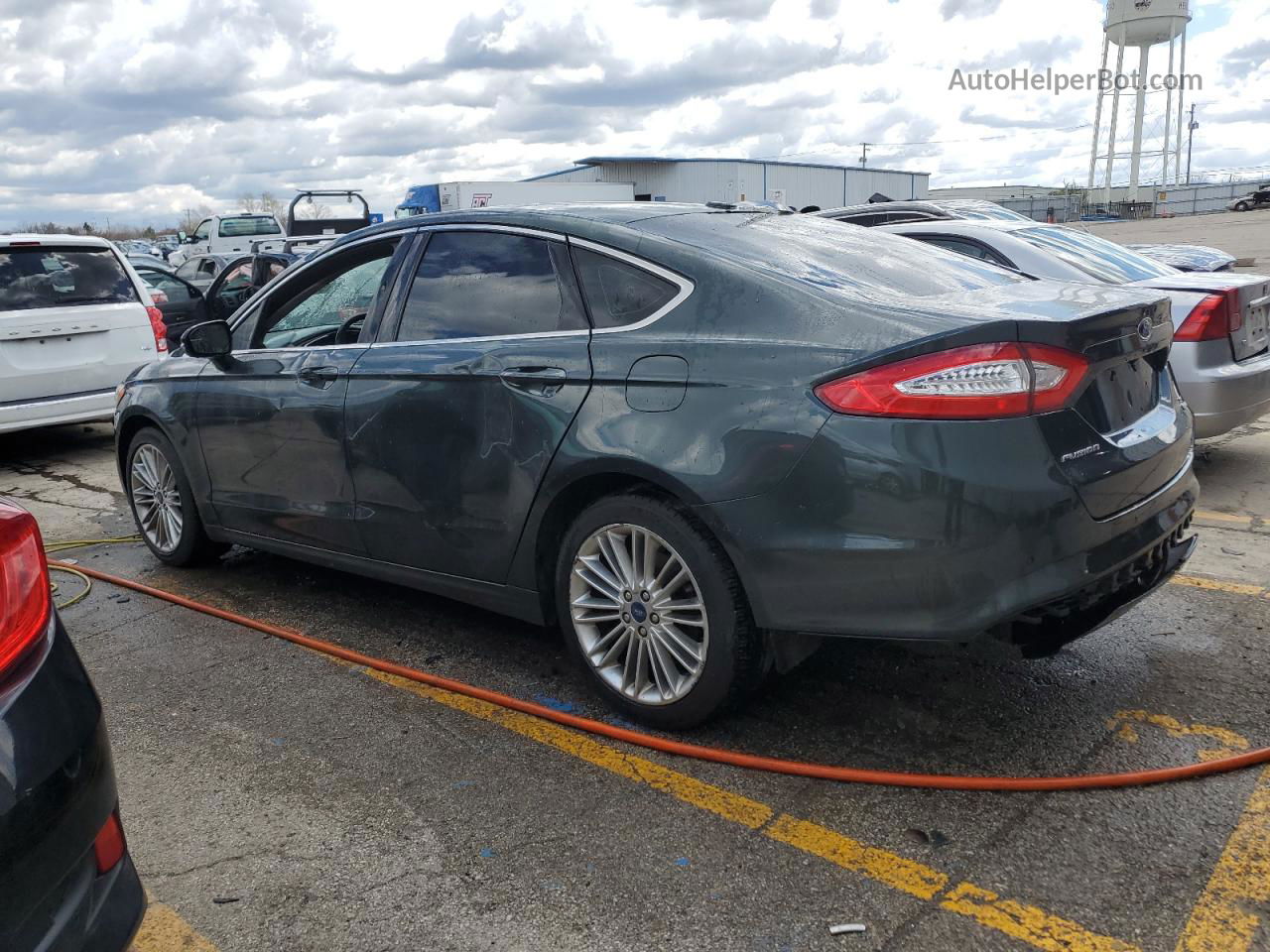 2015 Ford Fusion Se Gray vin: 3FA6P0H90FR204627