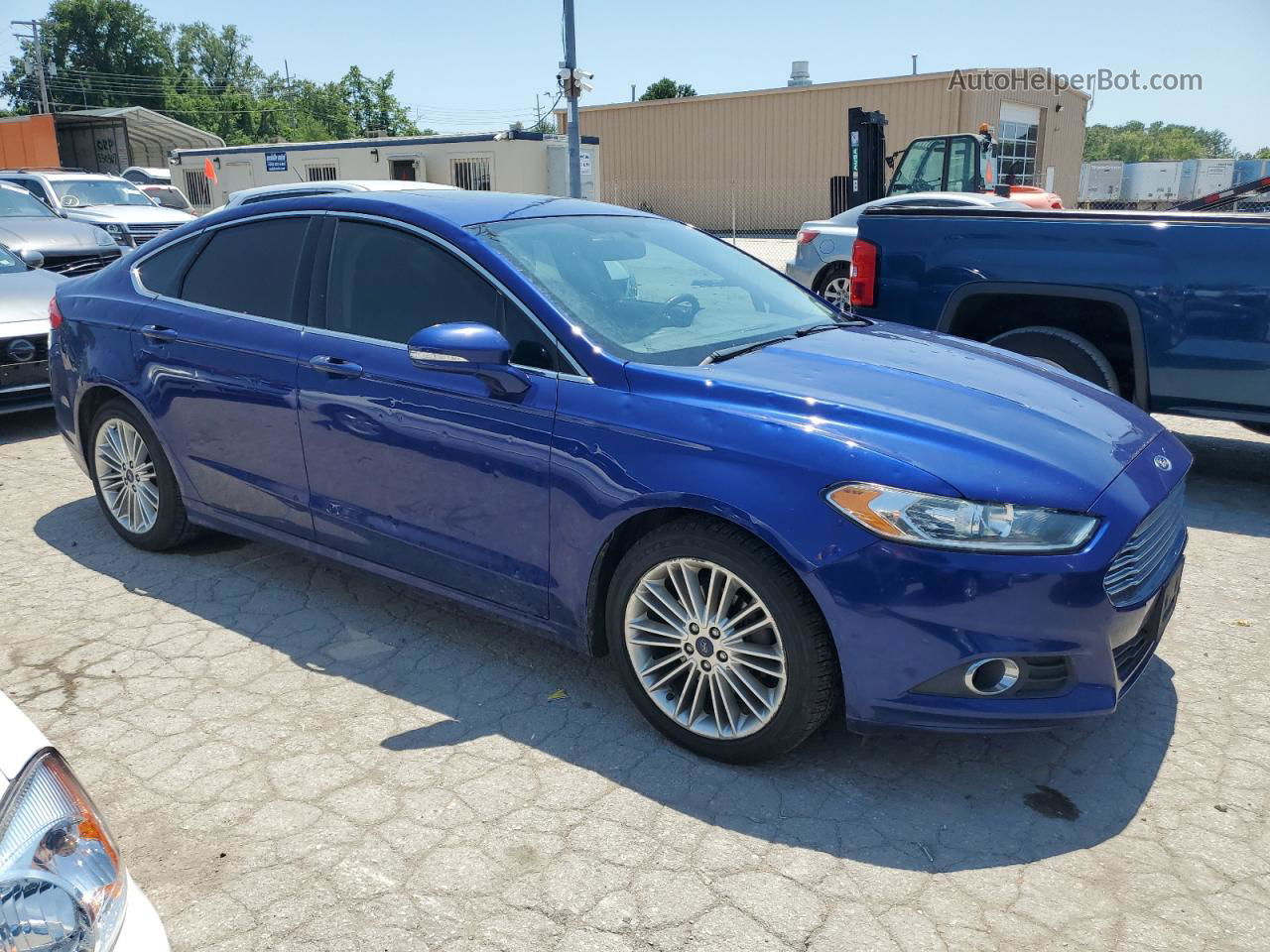 2015 Ford Fusion Se Blue vin: 3FA6P0H90FR204885