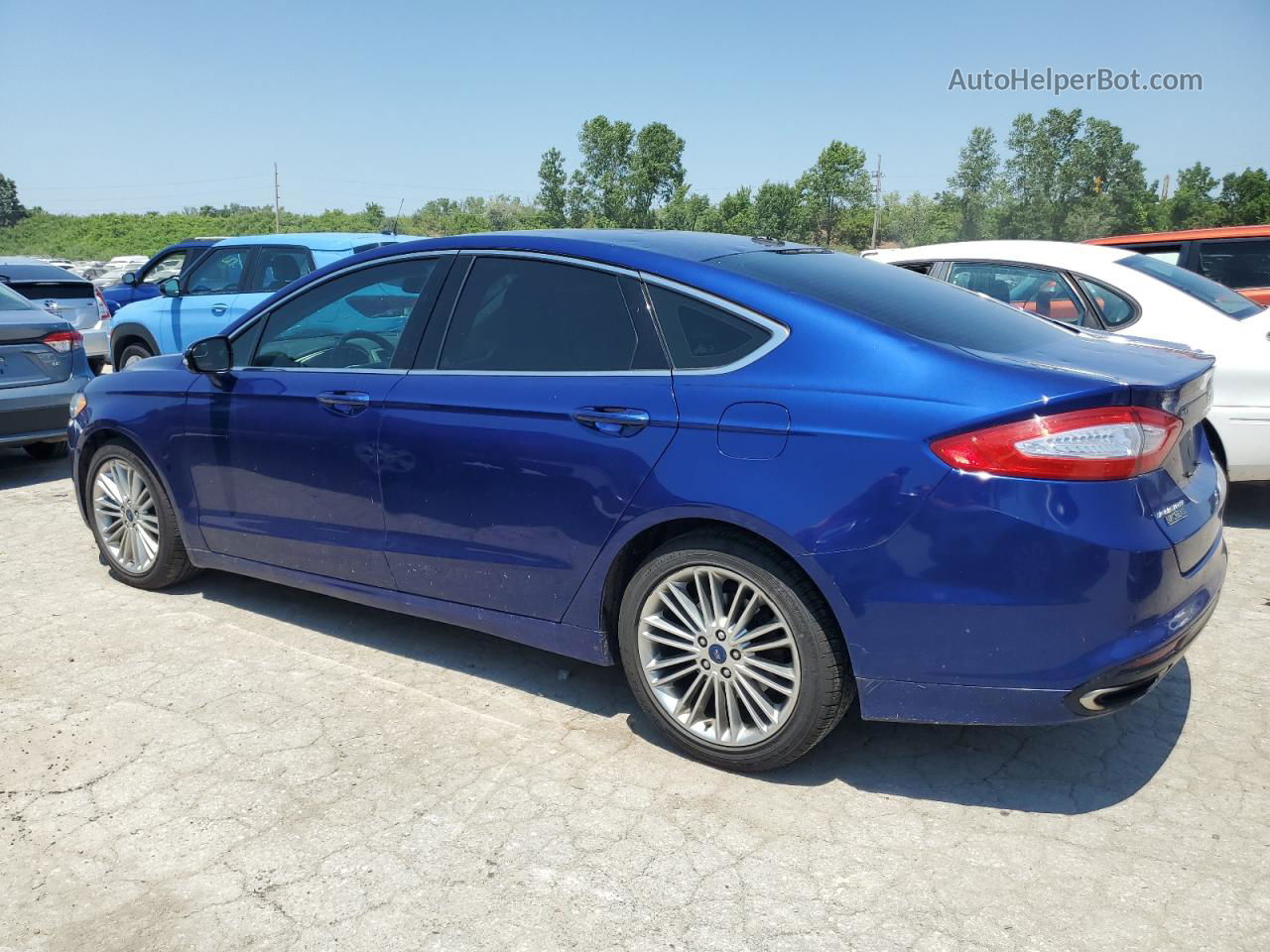 2015 Ford Fusion Se Blue vin: 3FA6P0H90FR204885