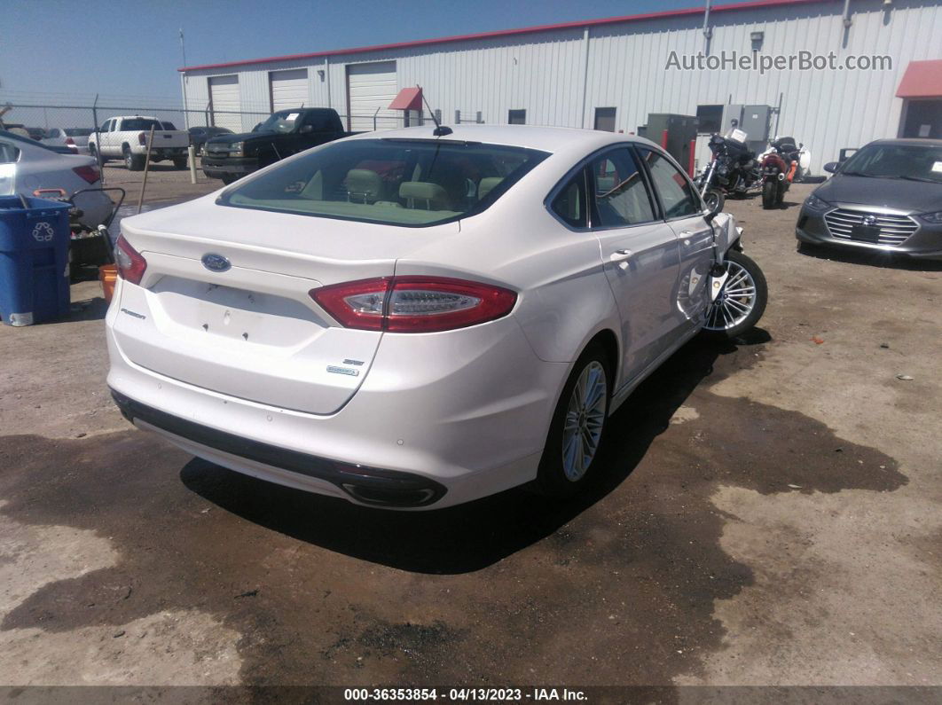 2016 Ford Fusion Se Белый vin: 3FA6P0H90GR143376