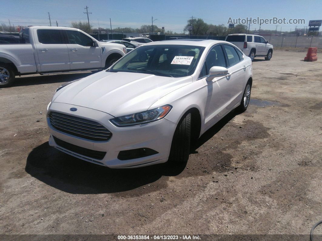 2016 Ford Fusion Se White vin: 3FA6P0H90GR143376