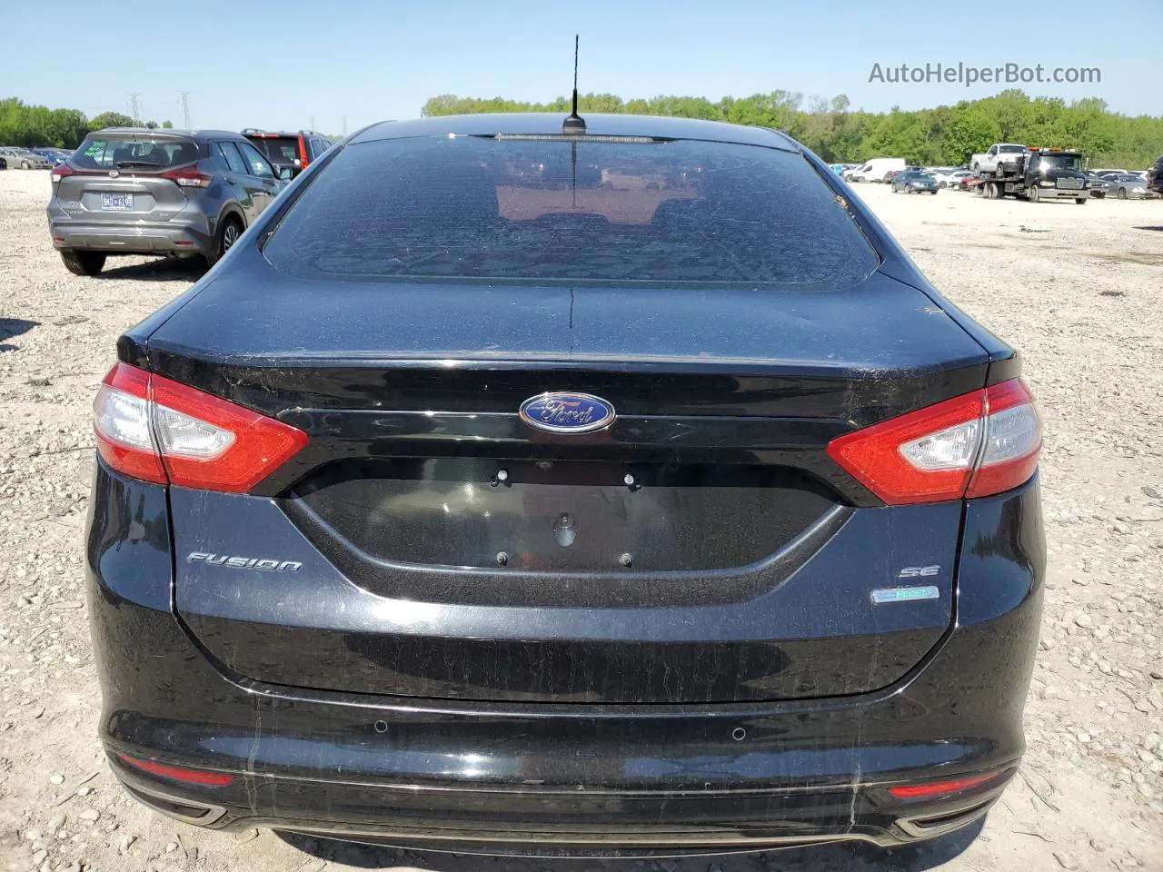 2016 Ford Fusion Se Black vin: 3FA6P0H90GR236723