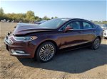 2017 Ford Fusion Se Maroon vin: 3FA6P0H90HR417211