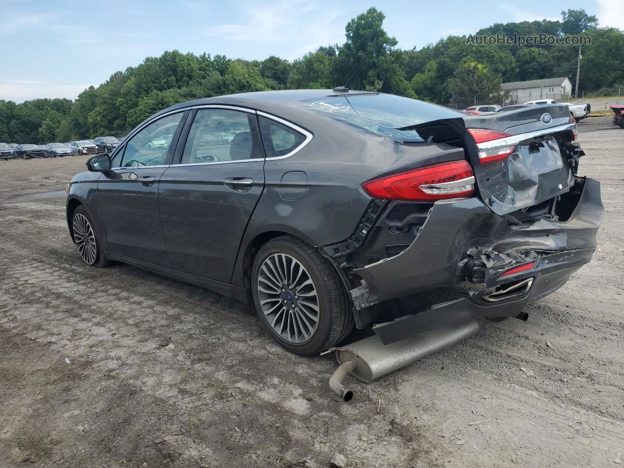 2018 Ford Fusion Se Charcoal vin: 3FA6P0H90JR105928