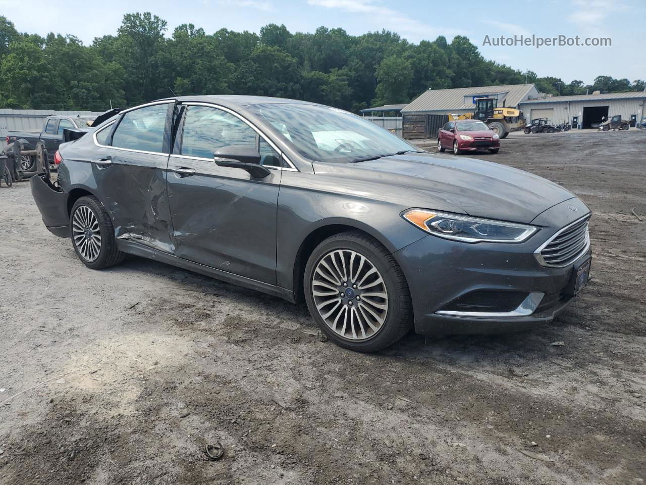 2018 Ford Fusion Se Charcoal vin: 3FA6P0H90JR105928