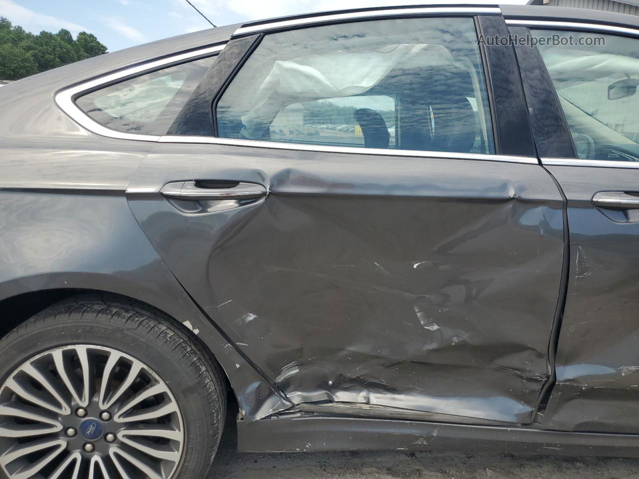 2018 Ford Fusion Se Charcoal vin: 3FA6P0H90JR105928