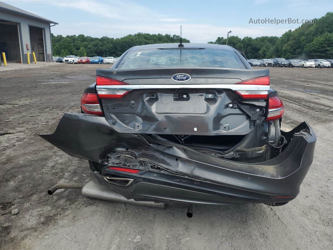 2018 Ford Fusion Se Charcoal vin: 3FA6P0H90JR105928