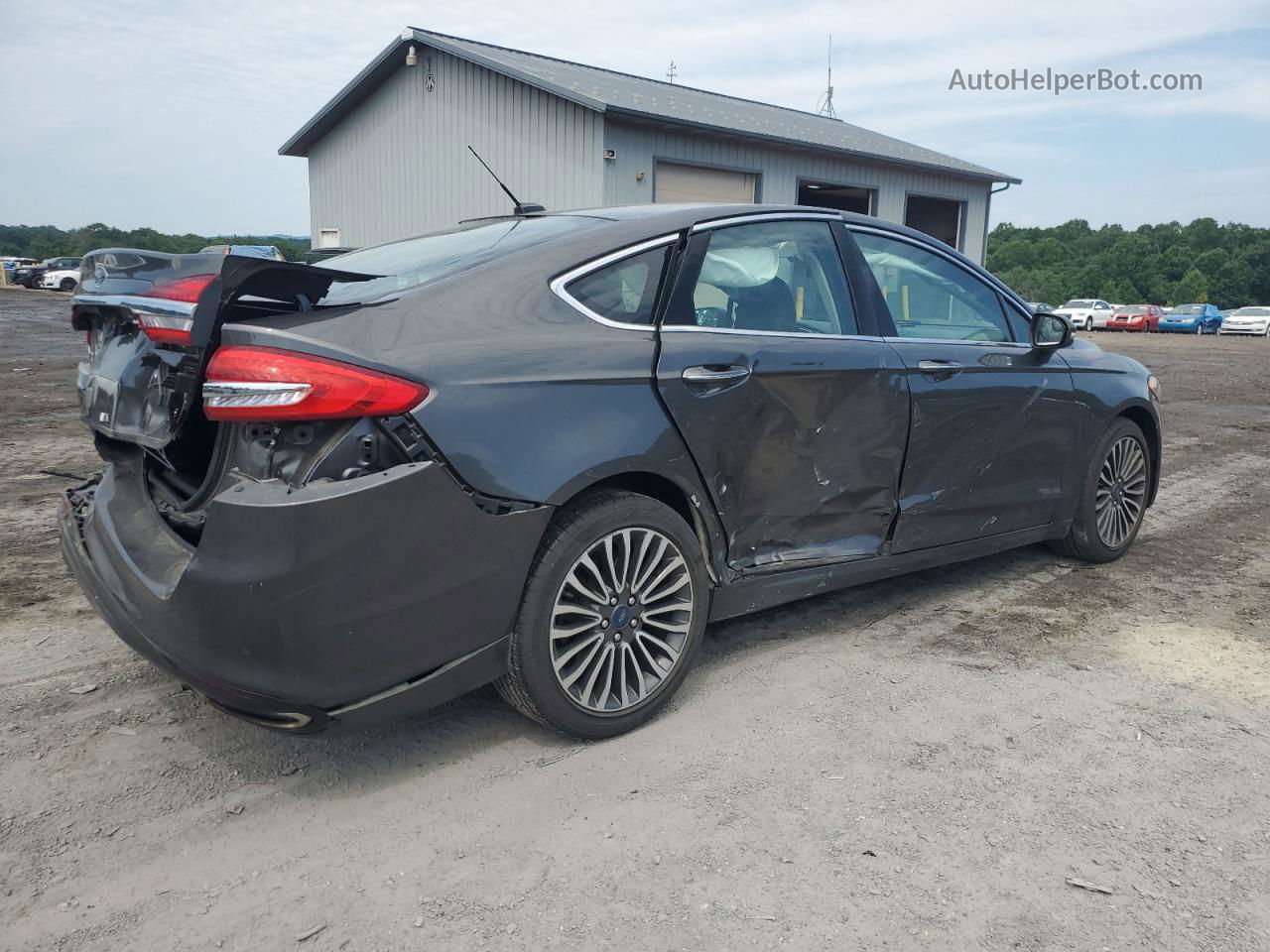 2018 Ford Fusion Se Charcoal vin: 3FA6P0H90JR105928