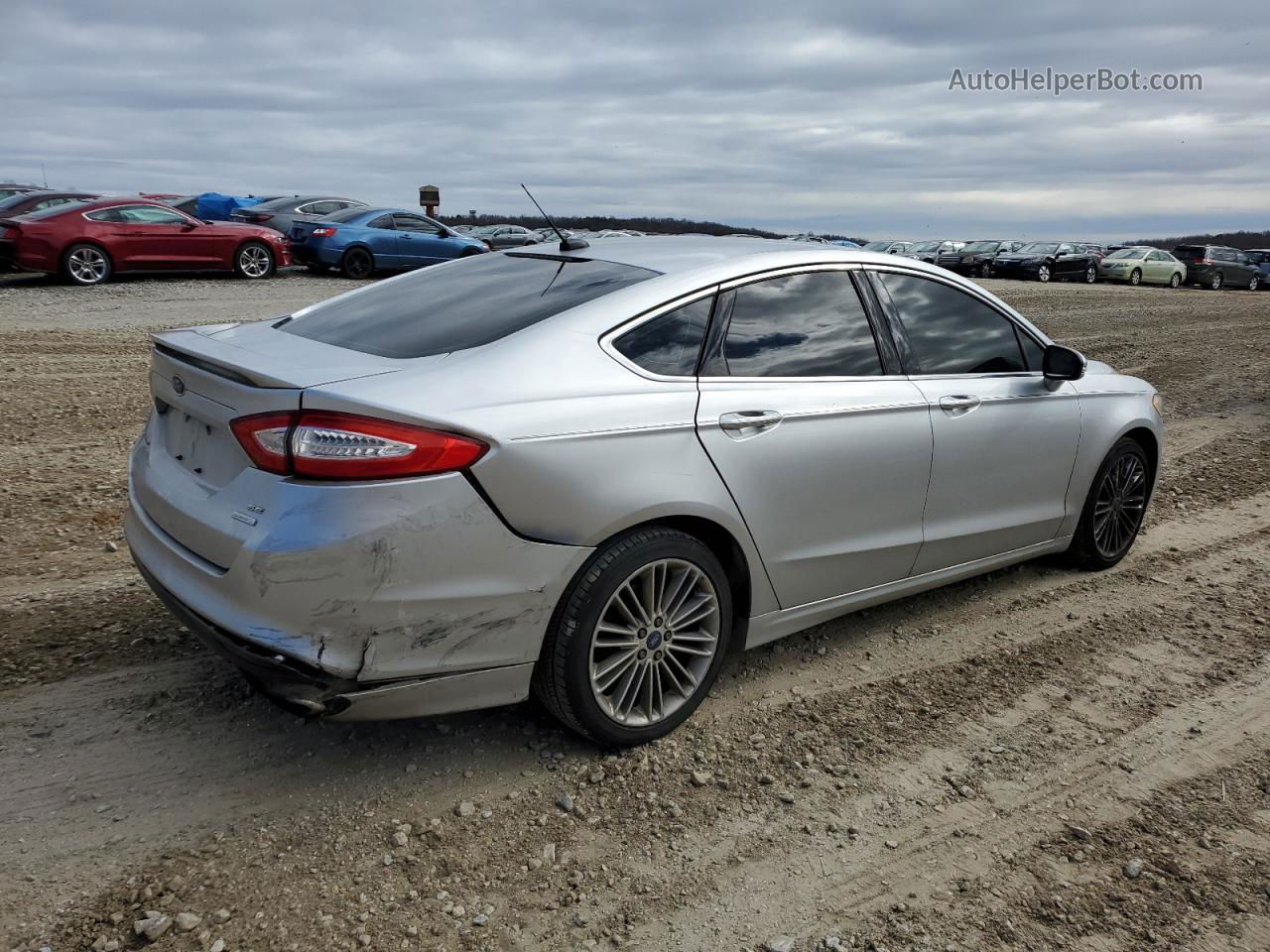 2014 Ford Fusion Se Silver vin: 3FA6P0H91ER319722