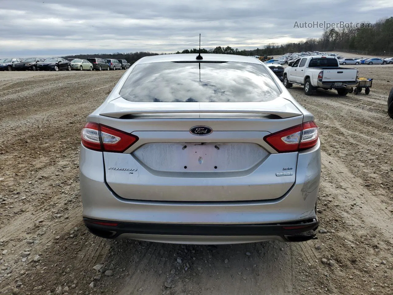 2014 Ford Fusion Se Silver vin: 3FA6P0H91ER319722