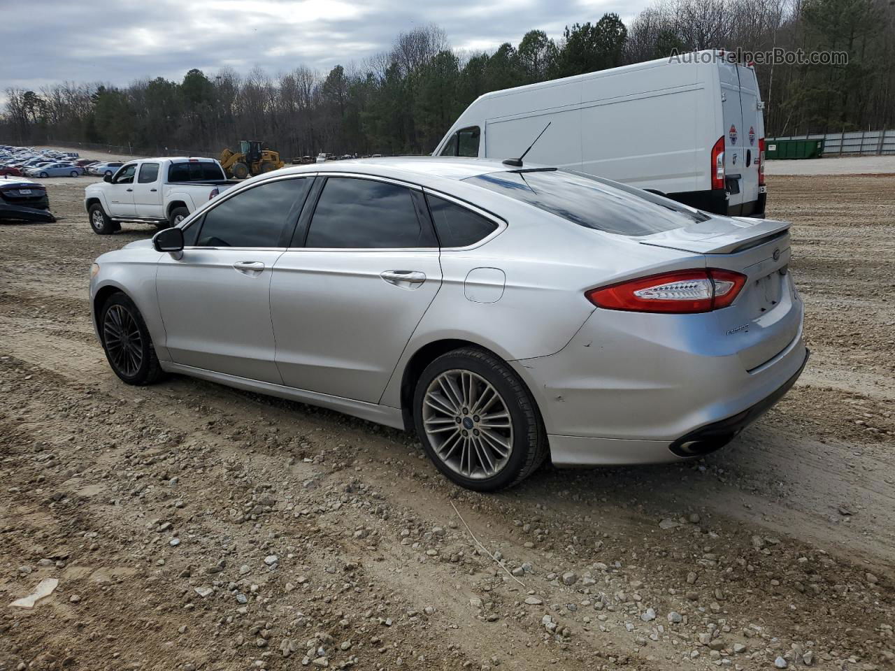 2014 Ford Fusion Se Silver vin: 3FA6P0H91ER319722