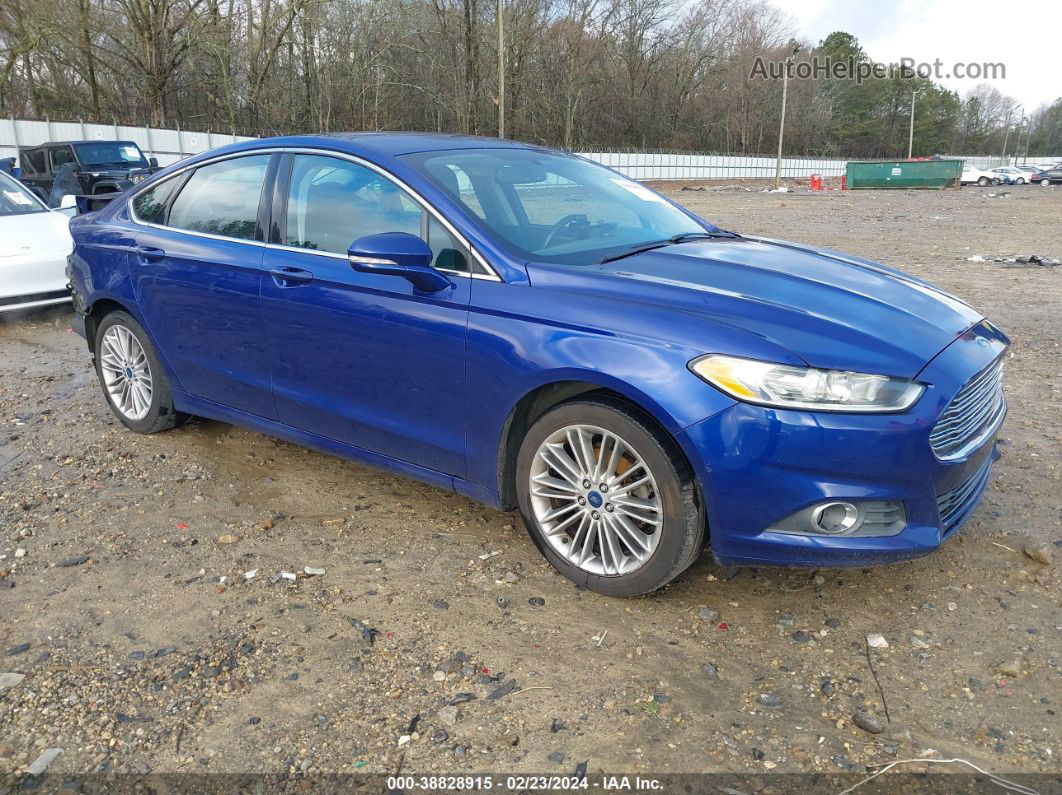 2014 Ford Fusion Se Blue vin: 3FA6P0H91ER388863