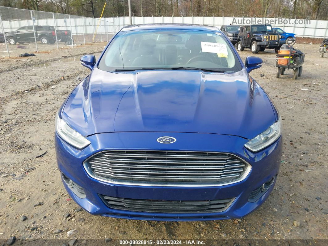 2014 Ford Fusion Se Blue vin: 3FA6P0H91ER388863