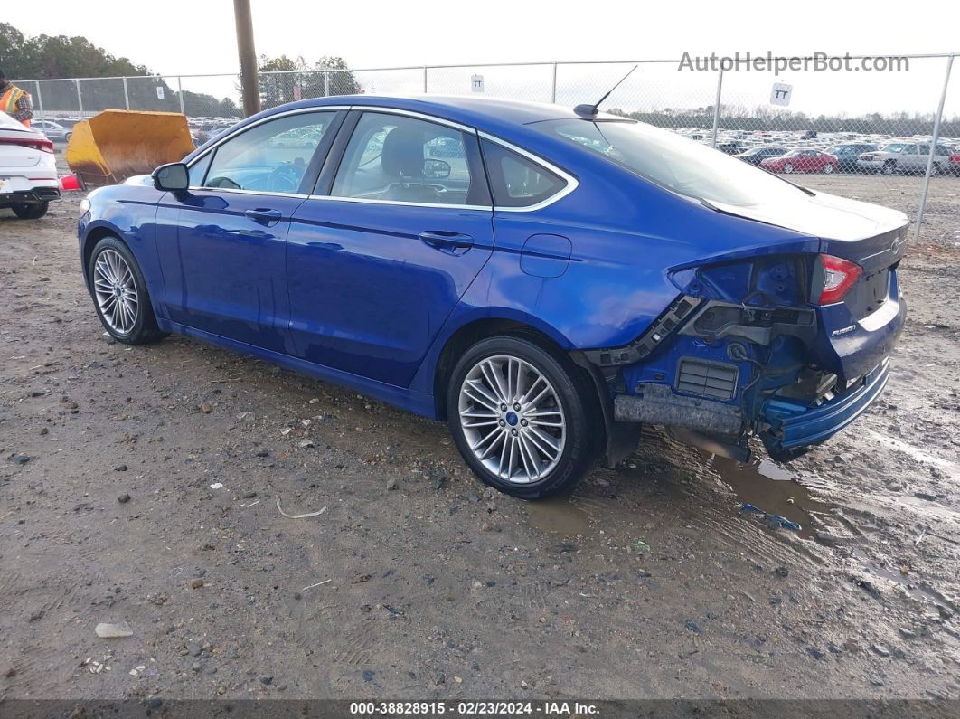 2014 Ford Fusion Se Blue vin: 3FA6P0H91ER388863