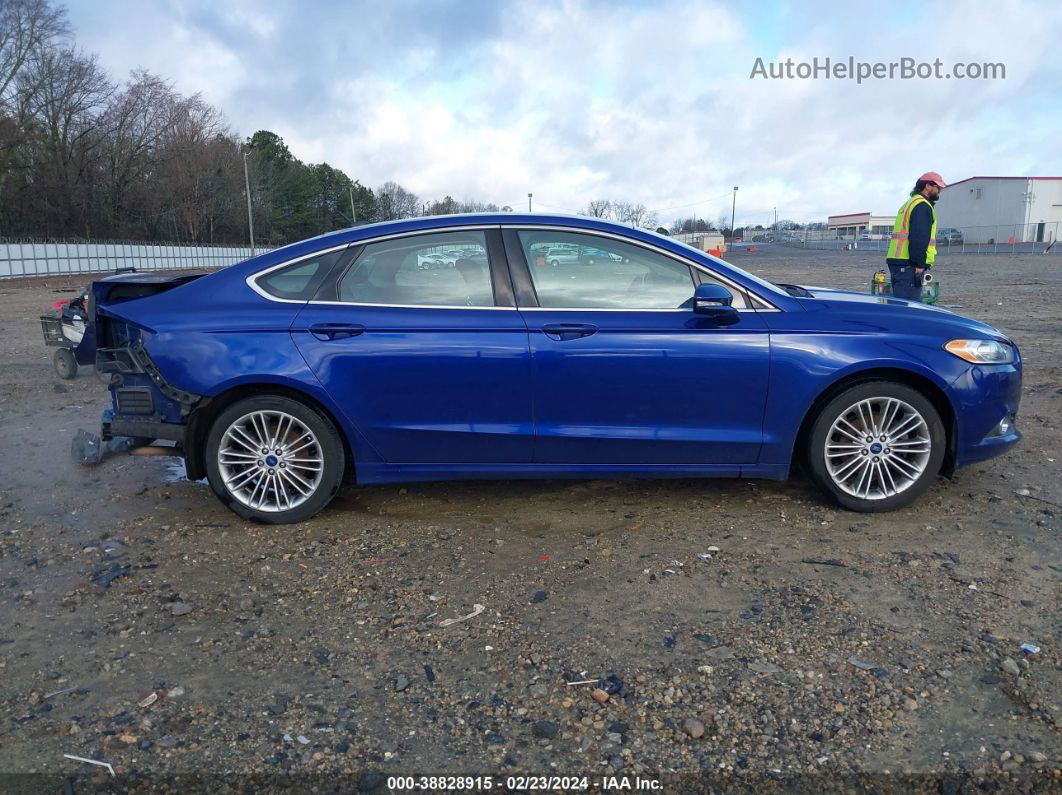 2014 Ford Fusion Se Blue vin: 3FA6P0H91ER388863