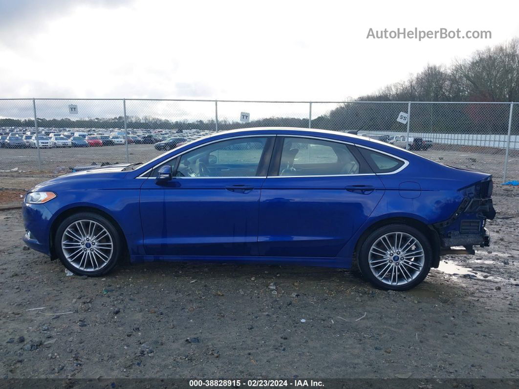 2014 Ford Fusion Se Blue vin: 3FA6P0H91ER388863