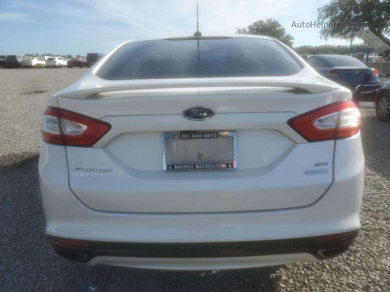 2015 Ford Fusion Se White vin: 3FA6P0H91FR157429