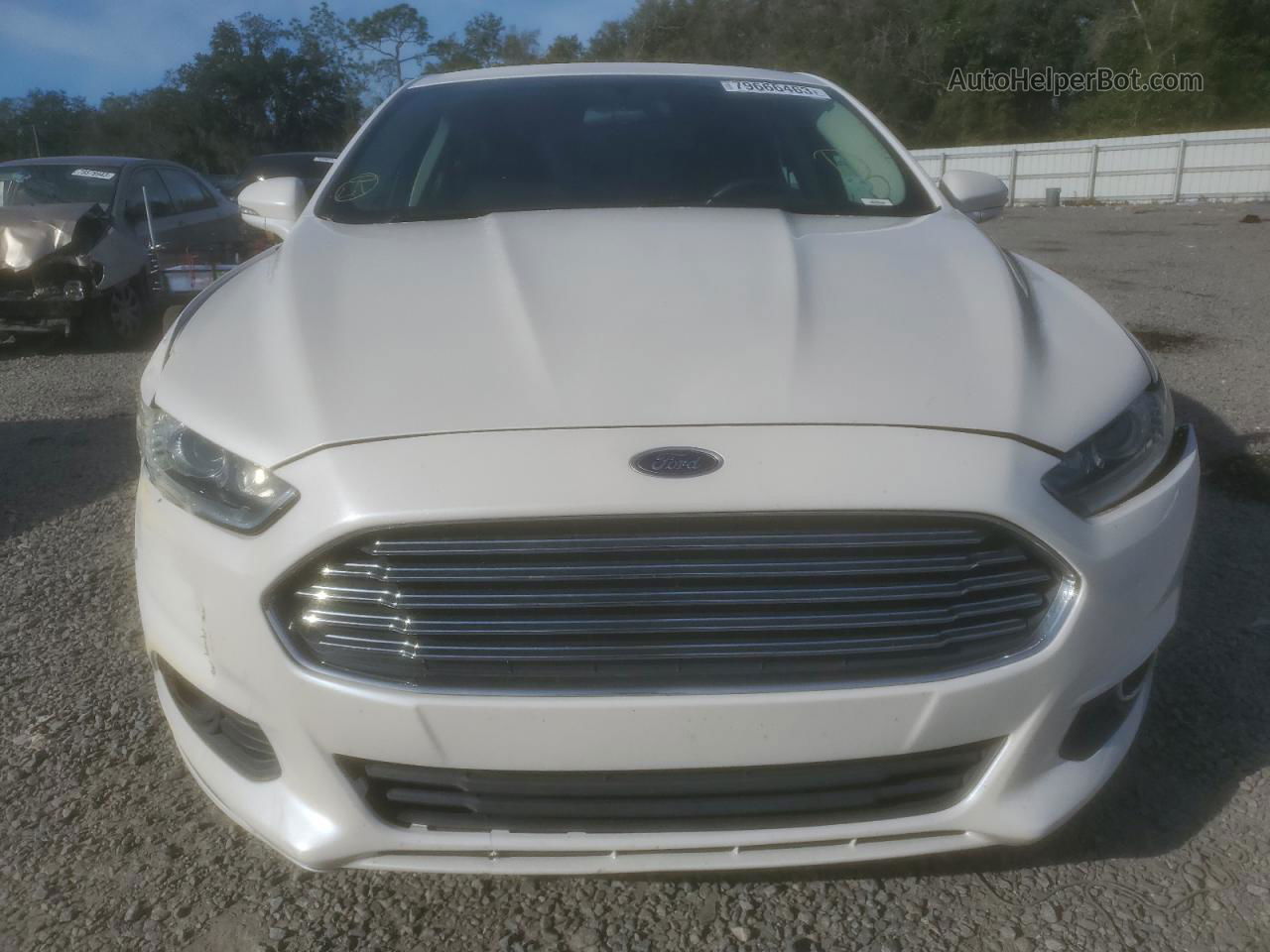 2015 Ford Fusion Se White vin: 3FA6P0H91FR157429