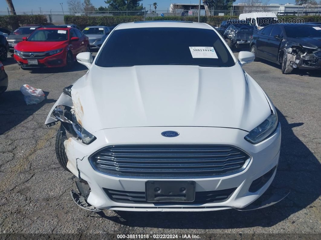 2016 Ford Fusion Se Белый vin: 3FA6P0H91GR384847