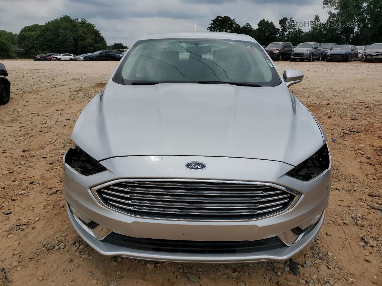 2017 Ford Fusion Se Silver vin: 3FA6P0H91HR111635