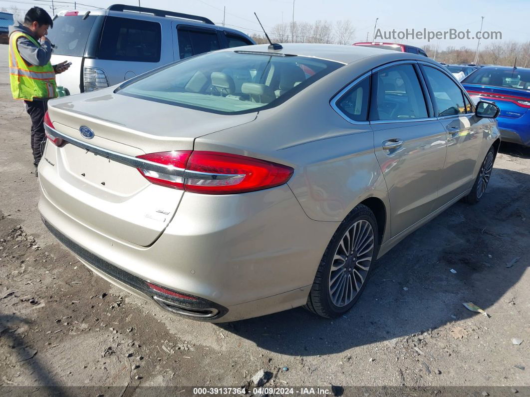 2017 Ford Fusion Se Gold vin: 3FA6P0H91HR321765