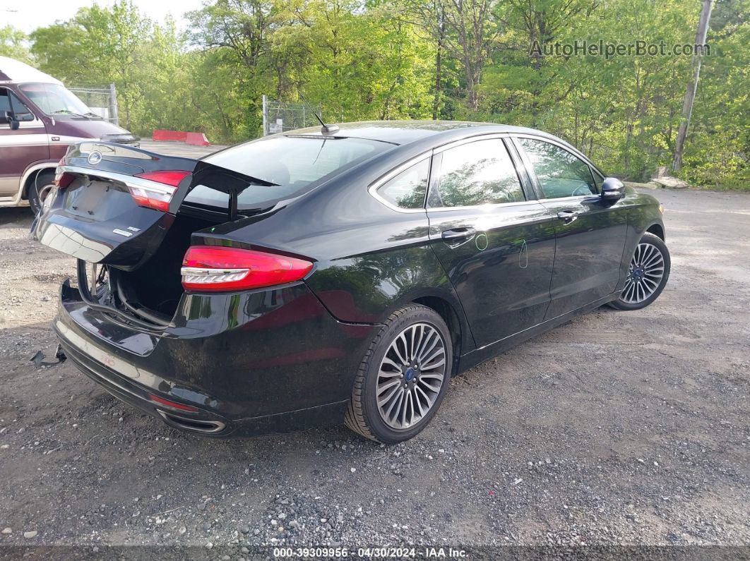 2017 Ford Fusion Se Black vin: 3FA6P0H91HR345726