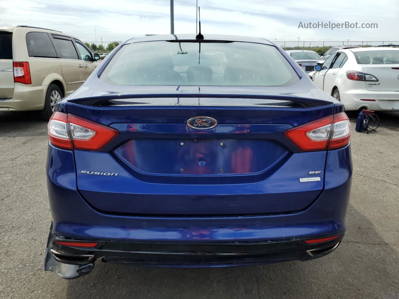 2013 Ford Fusion Se Blue vin: 3FA6P0H92DR341985